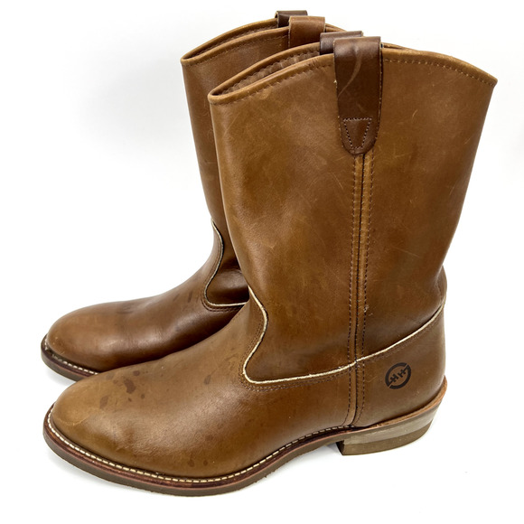 Double-H Boots Other - Double HH Ranch Wellington Men's Size 12 Brown Leather Boots Made in USA